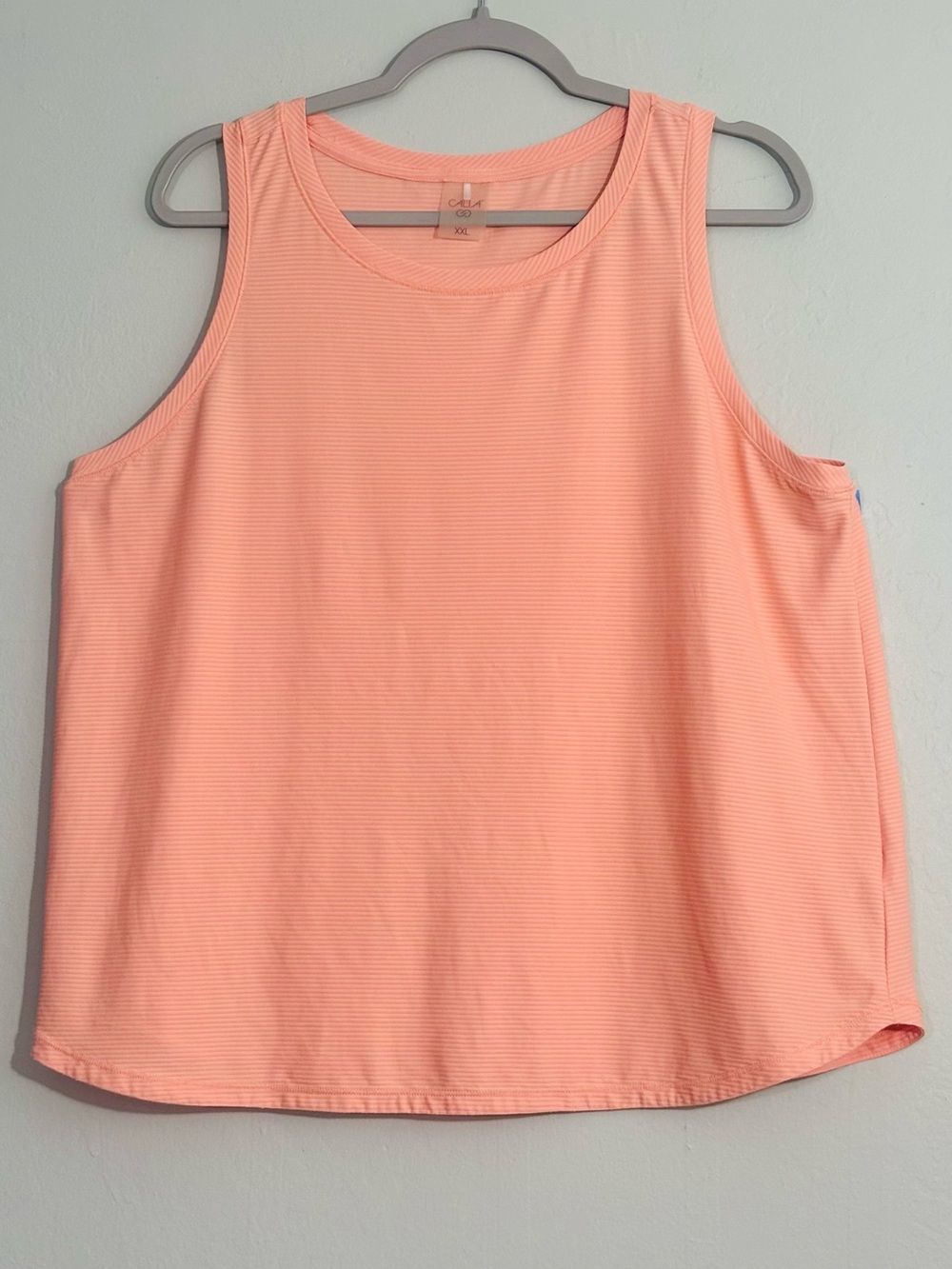 Calla Renew Peach ribbed workout tank XXL